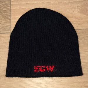 WWE NWOT ECW Black and Red Beanie Hat